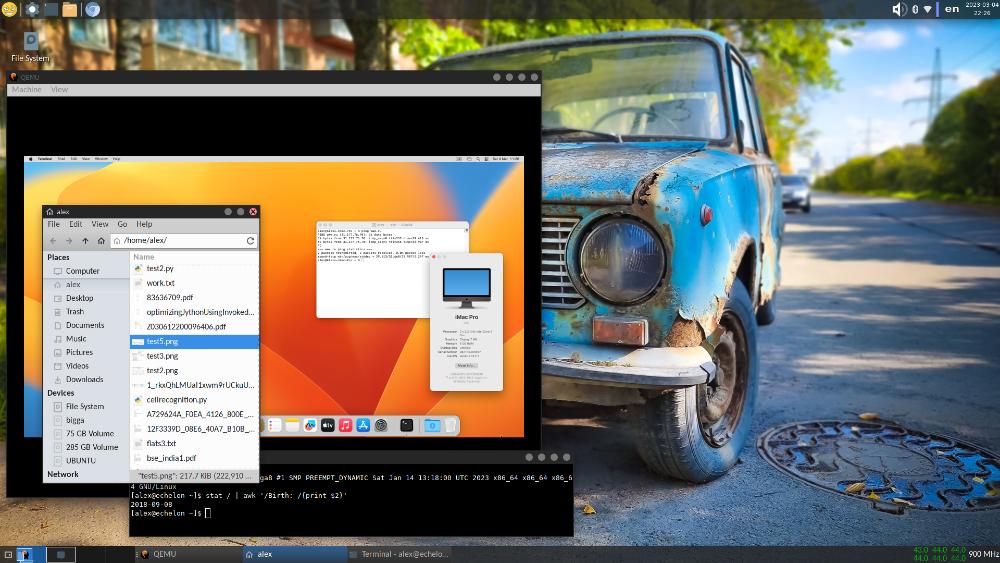 MacOS Ventura в эмуляции Qemu KVM Скриншоты Галерея
