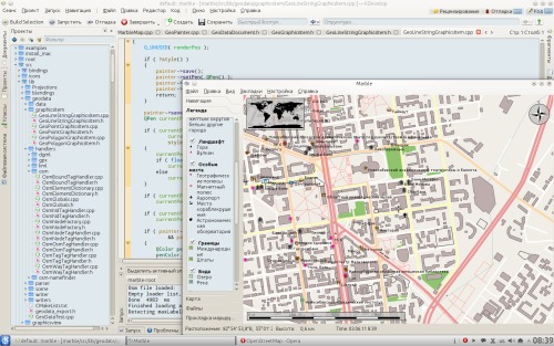 Скриншот: GSoC 2011: OSM render for Marble