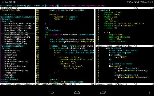 Скриншот: just for fun coding on Nexus 7
