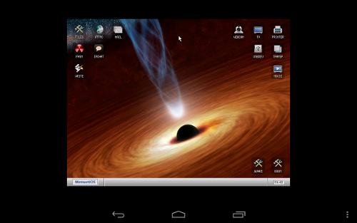 Скриншот: MenuetOS 64 in Limbo PC Emulator on Android