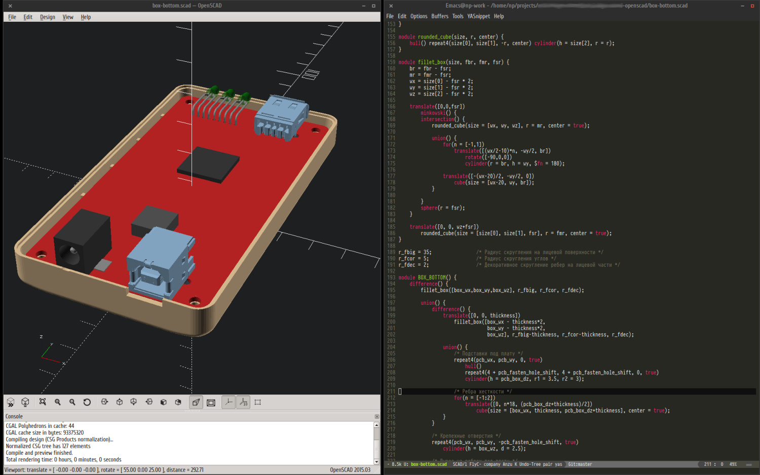 Как в openscad сохранить файл в stl