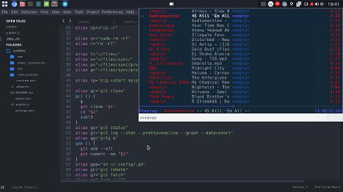 Скриншот: Arch Linux и Budgie Desktop