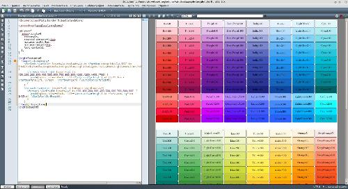 Цветовая палитра Google Material design для LaTeX