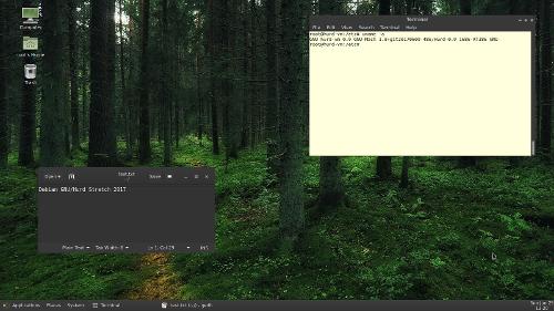 Скриншот: Debian GNU/Hurd 2017 с MATE