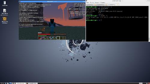 Скриншот: Minecraft на Raspberry Pi