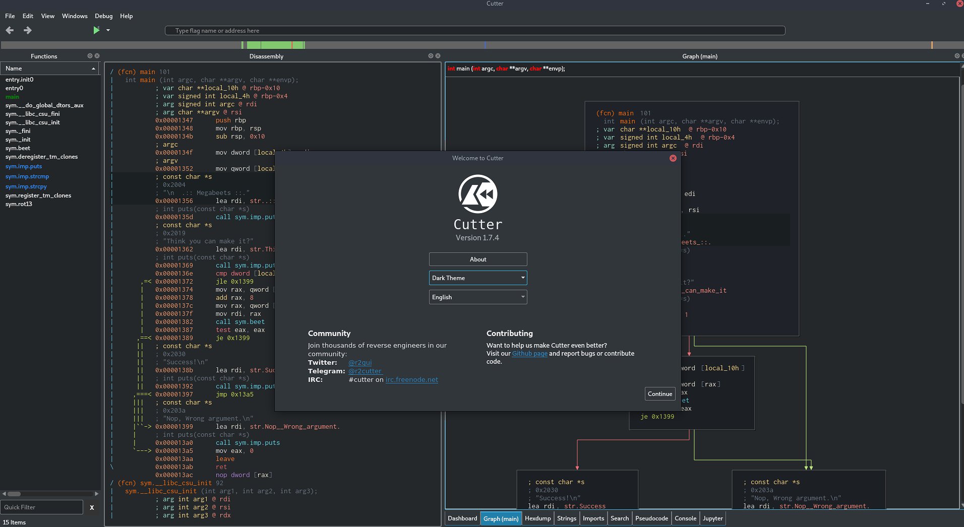 Int arg. Radare2 Cutter. Консоль дизассемблера. Cutter radare2 декомпилятор. C++ qt QSLIDER С регулировкой диапазона.