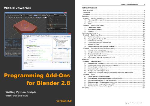 Опубликована книга «Programming Add-Ons for Blender 2.8»