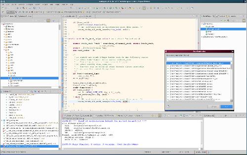 Скриншот: Ядро Linux в Eclipse CDT