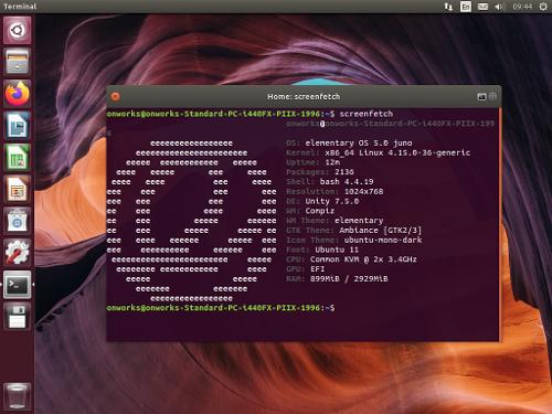 Скриншот: Unity 7 на ElementaryOS 5.0