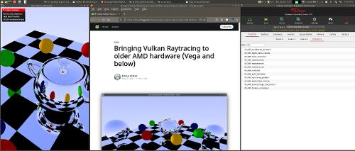 Ray Tracing (Vulkan) на AMD Vega(Mesa)
