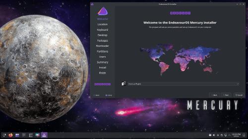 Выпуск нового ISO EndeavourOS: знакомьтесь, Mercury