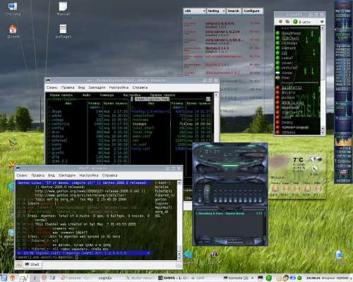 Gentoo 2005.1 stage1 + (emerge --sync) KDE 3.5.2