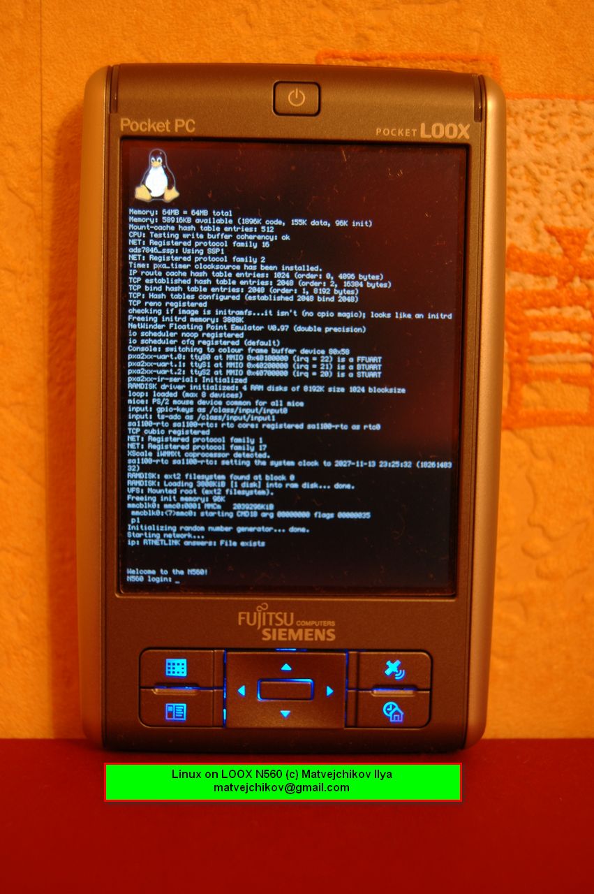 linux на LOOX N560 — Скриншоты — Галерея